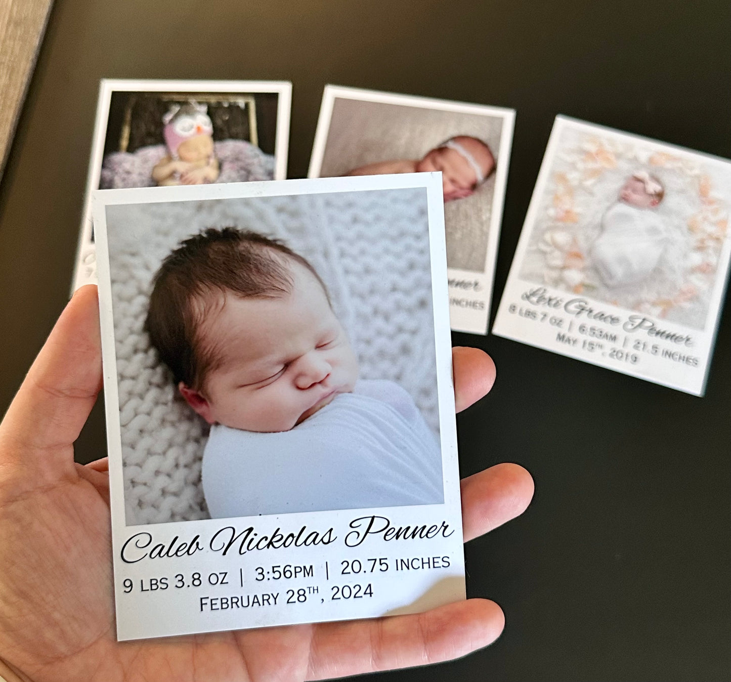 Birth Announcement Magnet (Set of 4)